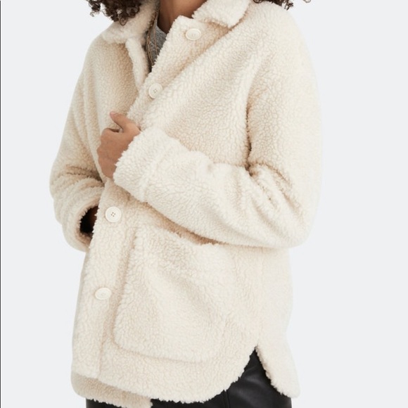 Madewell Jackets & Blazers - Madewell - Sherpa Walton Shirt-Jacket - Ivory - XL
